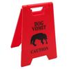 Yellow Cats And Dog Vomit Alerts Sign Durability Waterproof Dogs Vomit Sign Home And Garden Decors Cats  Lover Gift