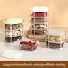 High-End Kitchen Spice & Seasoning Airtight Storage Box with Sichuan Peppercorn and Star Anise Compartments