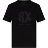 Armani Exchange Cotton Crew Neck Regular Fit T-Shirt Women tops Black XW000548-AF10359-UC001