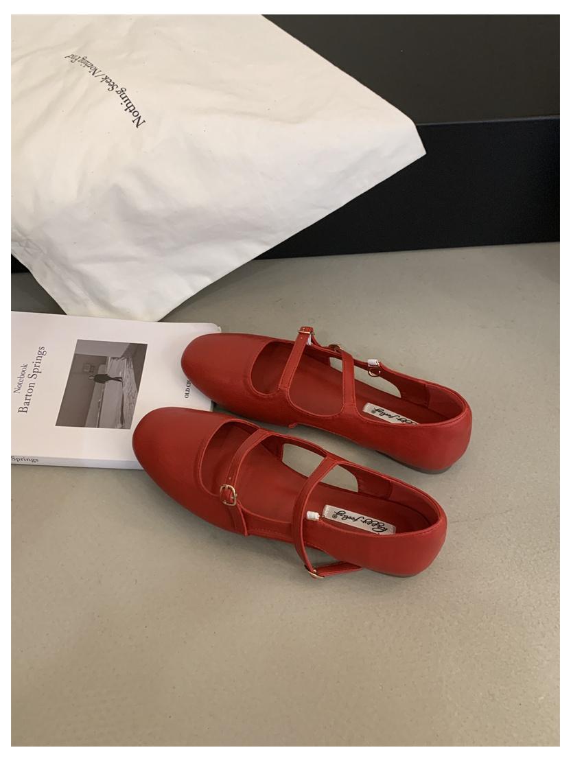 

2025 Summer New Women Flats Shoes Fashion Shallow Ladies Casual Soft Mary Jane Shoes Outdoor Dress Flat Ballet Shoe Brand Loafer 35