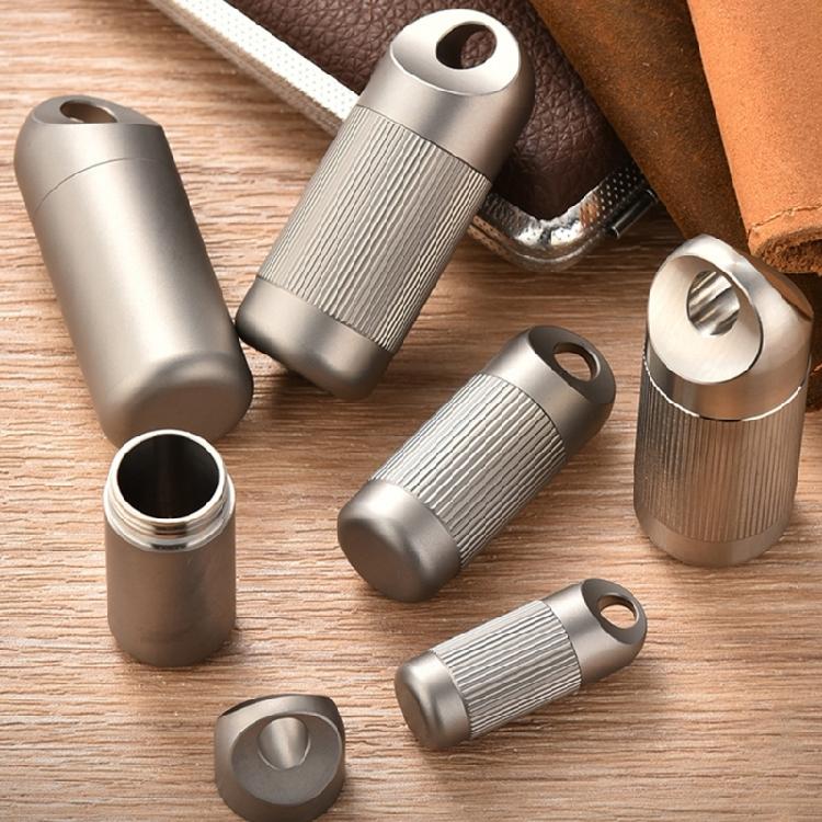 Metalllegierung Pillendose Wasserdichte Medikamentenbox Hülle Outdoor Behälter Flaschen Kleine Reise-Medikamentenflaschen