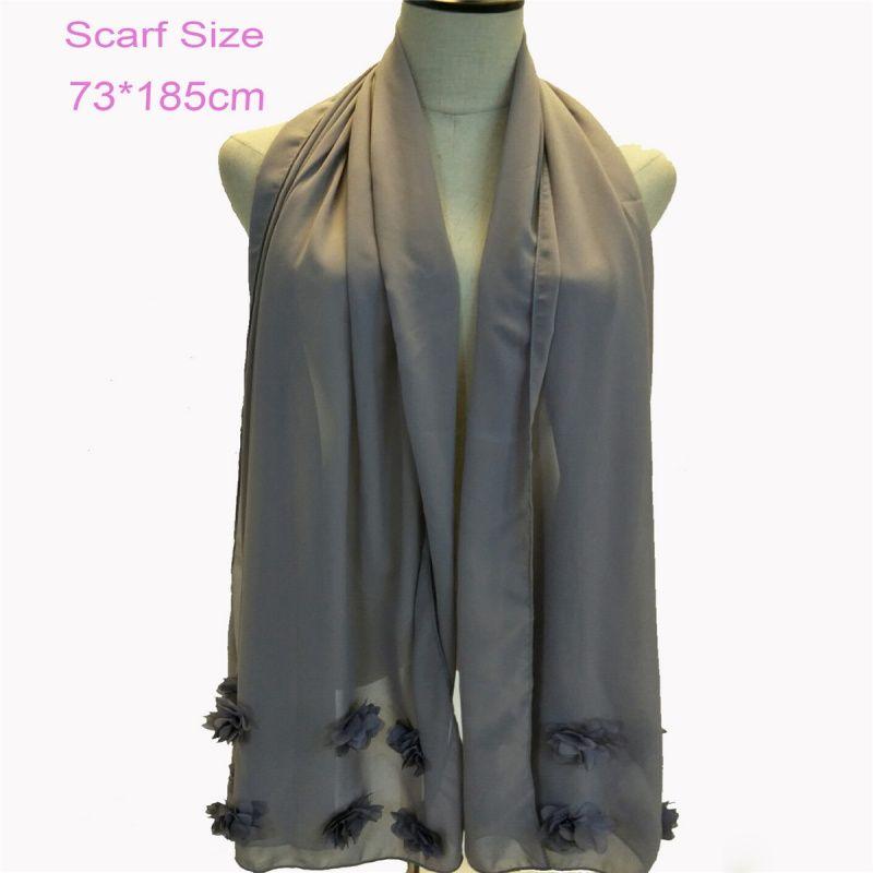 

Fashion Loose Cardigan Belt Three-dimensional Flower Dress Purple Turban kerchief M