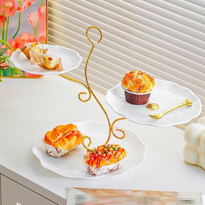 Fruit Plate Cake Stand 3 Tier Nordic Elegant Candy Dessert Table Display for Wedding Living