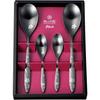Yokoyama Cutlery Set, Tsubame-no-Takumi Black, Sakuragin, 4-Piece Set, ECTB-701