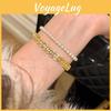 Geometric Zircon Copper Coin Bracelet For Women Gift Gift Giving