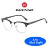 VIVIBEE Vintage Anti Blue Light Blocking Glasses Men Square Ray Filter Women Gaming Eyeglasses Black Frames Computer Eyewear