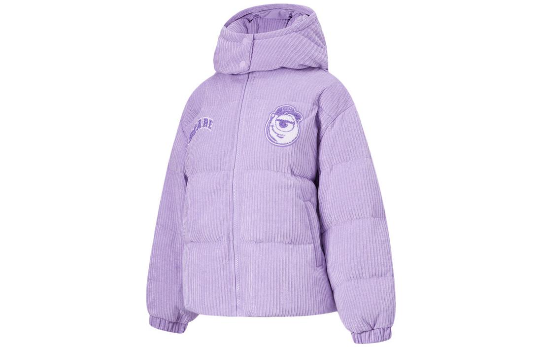 Li Ning x Disney Monsters University Collaboration Collection Down Jacket Women s Vero Rose Purple AYMT108-3 L