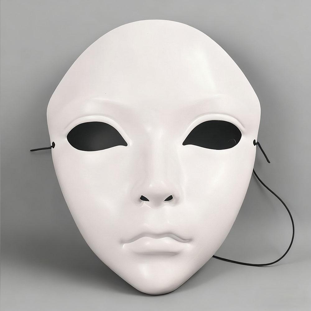 

Ручно розписана маска для обличчя в китайському стилі Xiaolan - Аксесуар для вечірки, косплею Hanfu для дорослих Xiaolan Flower White