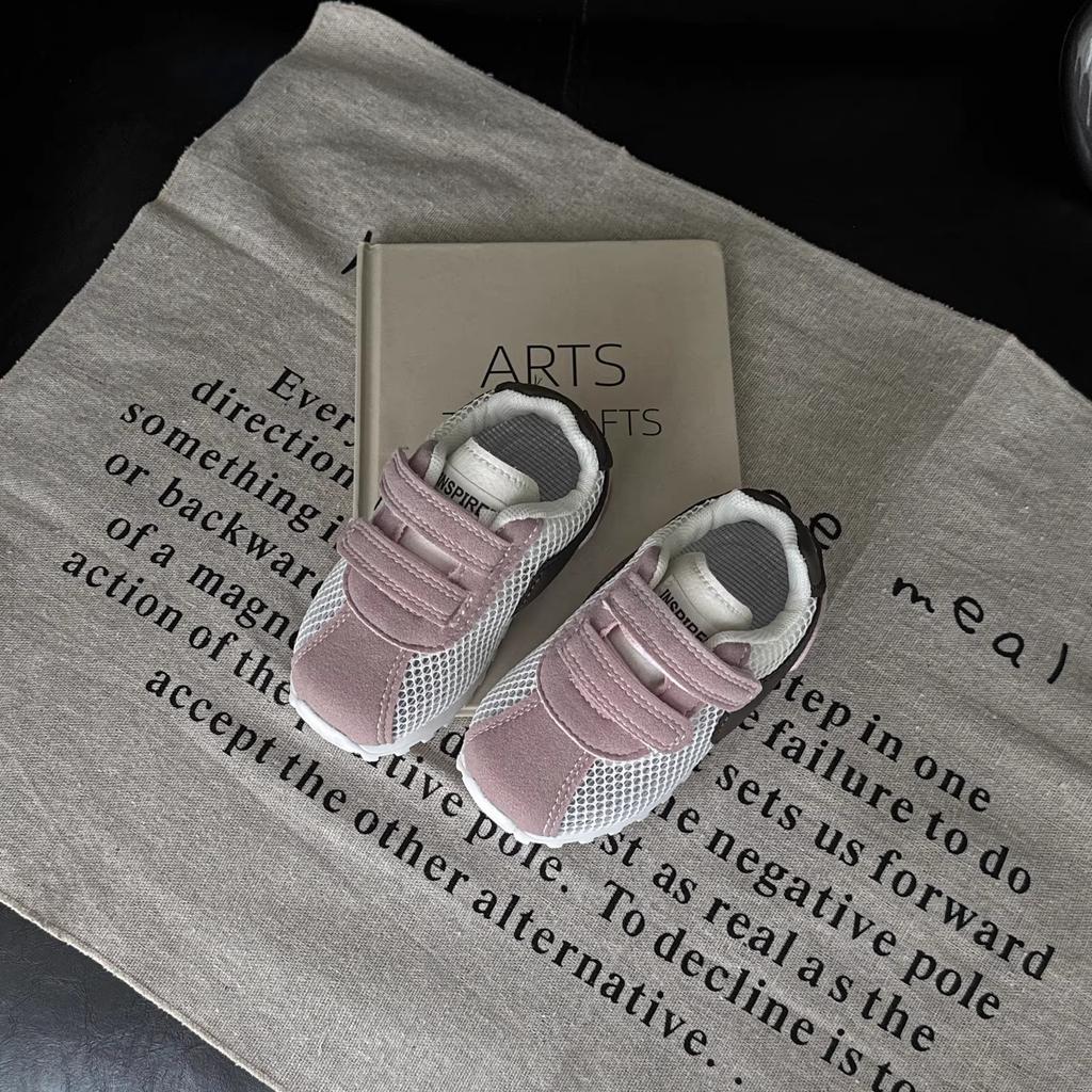 2025 summer new baby functional shoes 1-3 toddler shoes mesh breathable girls Forrest Gump shoes boys net shoes