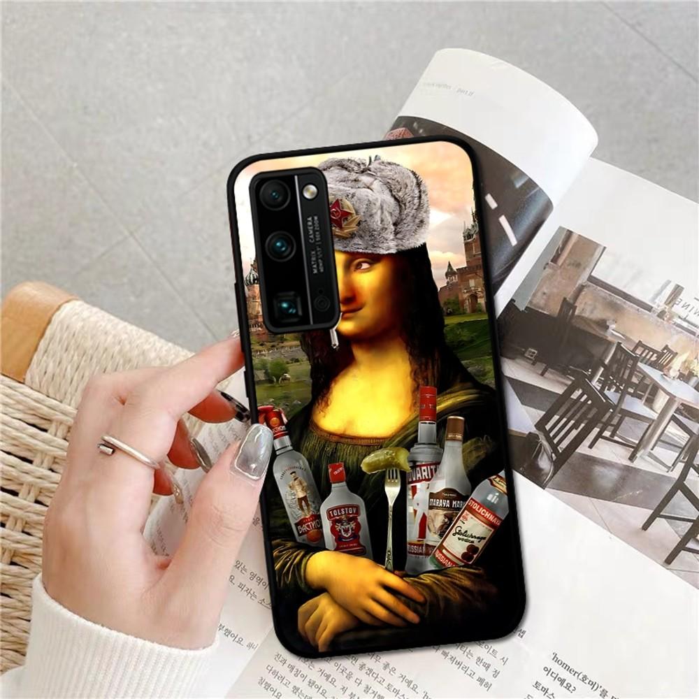 Mona Lisa Phone Case For Huawei Honor 10 Lite 9 20 7A 9X 30 50 60 70 Pro Plus Soft Silicone Cover