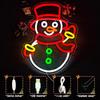 Christmas Neon Snowman Sign Snowman Neon Christmas Sign Dimmable Christmas Led Sign for Party Decor Presents