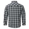 Men's Spring Autumn Plaid Shirts Long-Sleeved Casual Shirt Outdoor Safari Hiking Cargo Cotton Tops