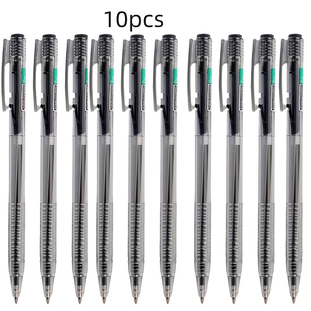 5 Out of 10 Ultra-Minimalist Retractable Ballpoint Pens, Featuring Blue-Black Ink Cartridges And Smooth Writing with a 0.7Mm Tip