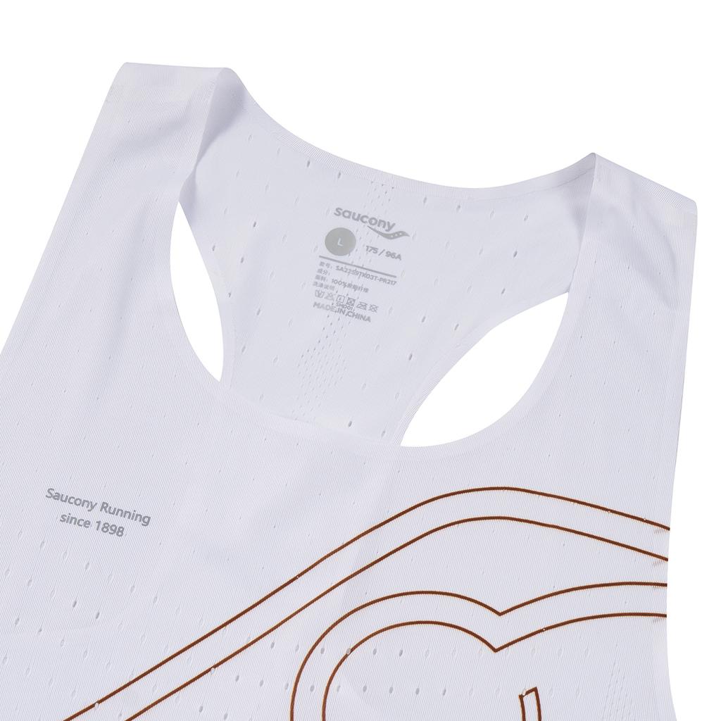 SAUCONY Running Training Series Comfortable Round Neck Sleeveless Tank Top Men Tops Gingerbread-Orange-Gradient-Print SA2259TK03T-PR217