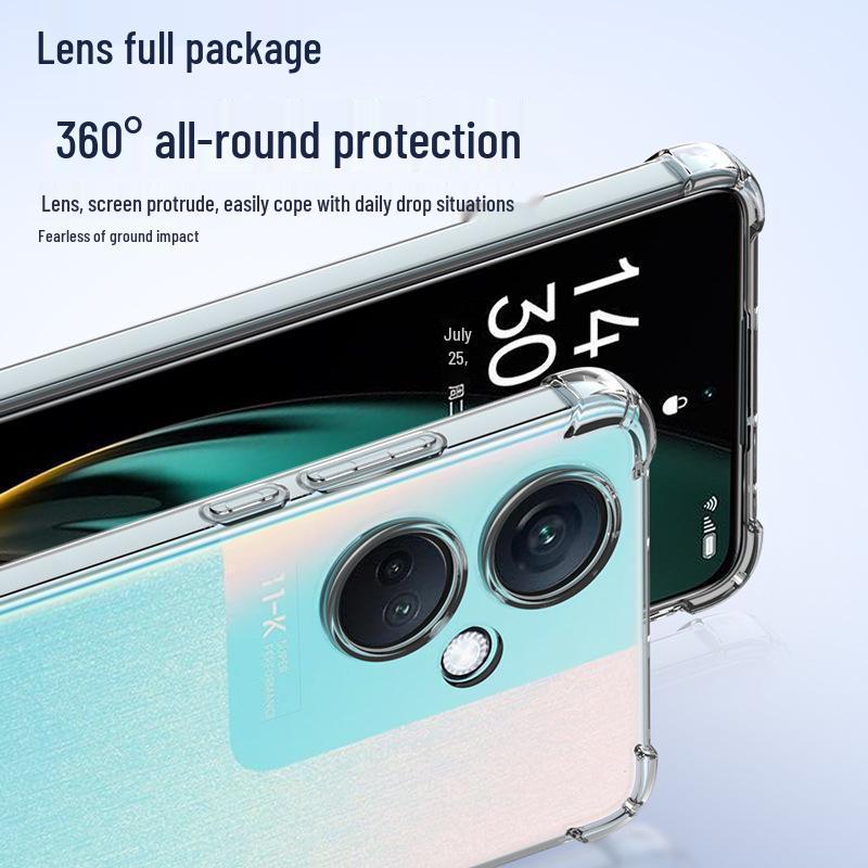 Oppo Anti-Fall Weiche Silikon Handyhülle für A2M, A5Pro, A97, A93S, A56S, A36, A11X - Vier-Ecken-Schutz