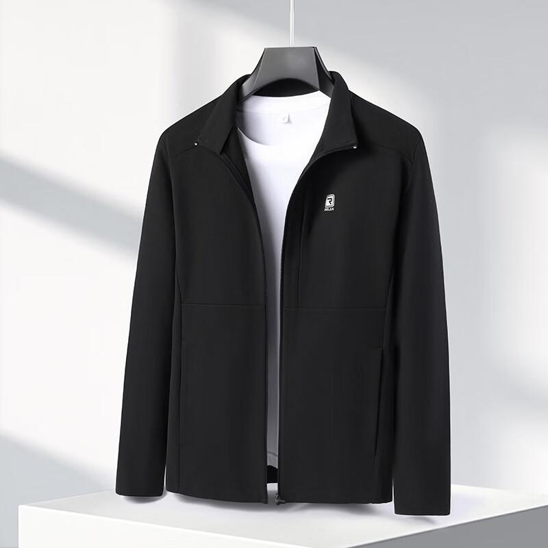 

DIBENZE Men s Plus Size Windproof Stand-Collar Jacket XL