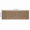 Area Rug Gray 60 x 250 cm Jute