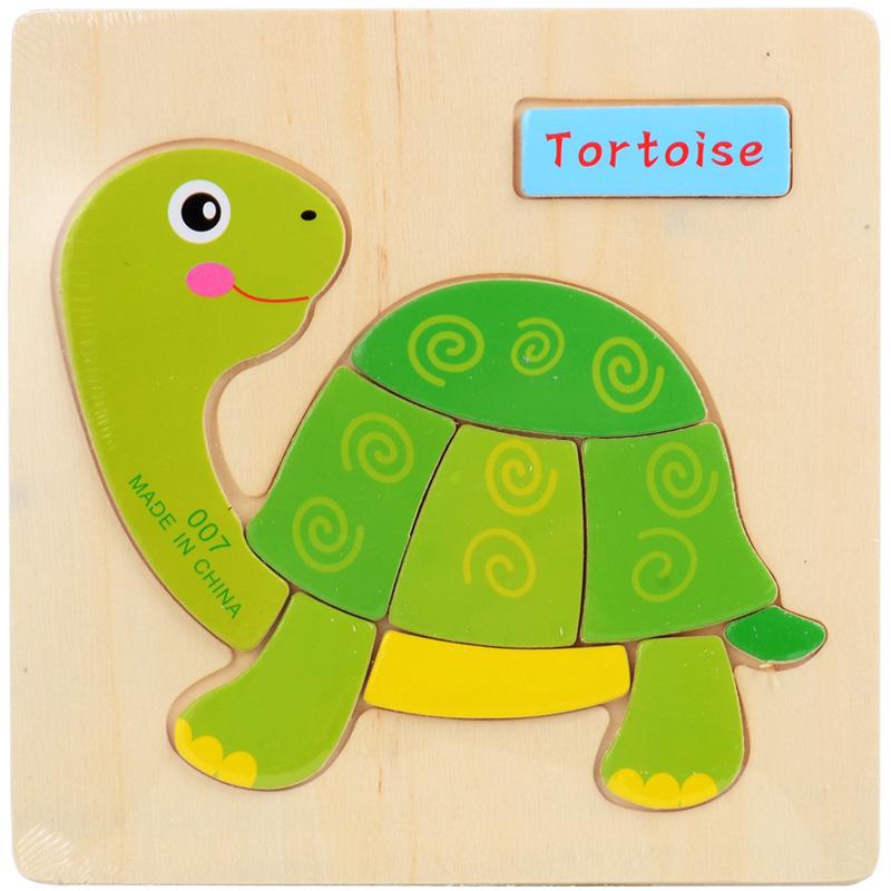 Hot Sale 9 Slice Kids Puzzle Toy Animals And Vehicle Wooden Puzzles Jigsaw Educational Baby Learning Toys For Children Gift