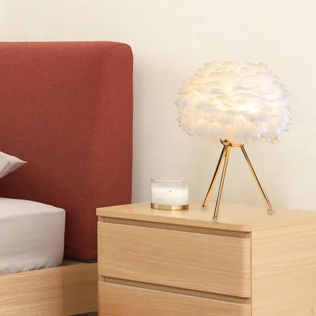 Modern USB Table Lamp, LED Night Lampshade Desk Lighting Metal Crafts Decorative Bedside Lamp for