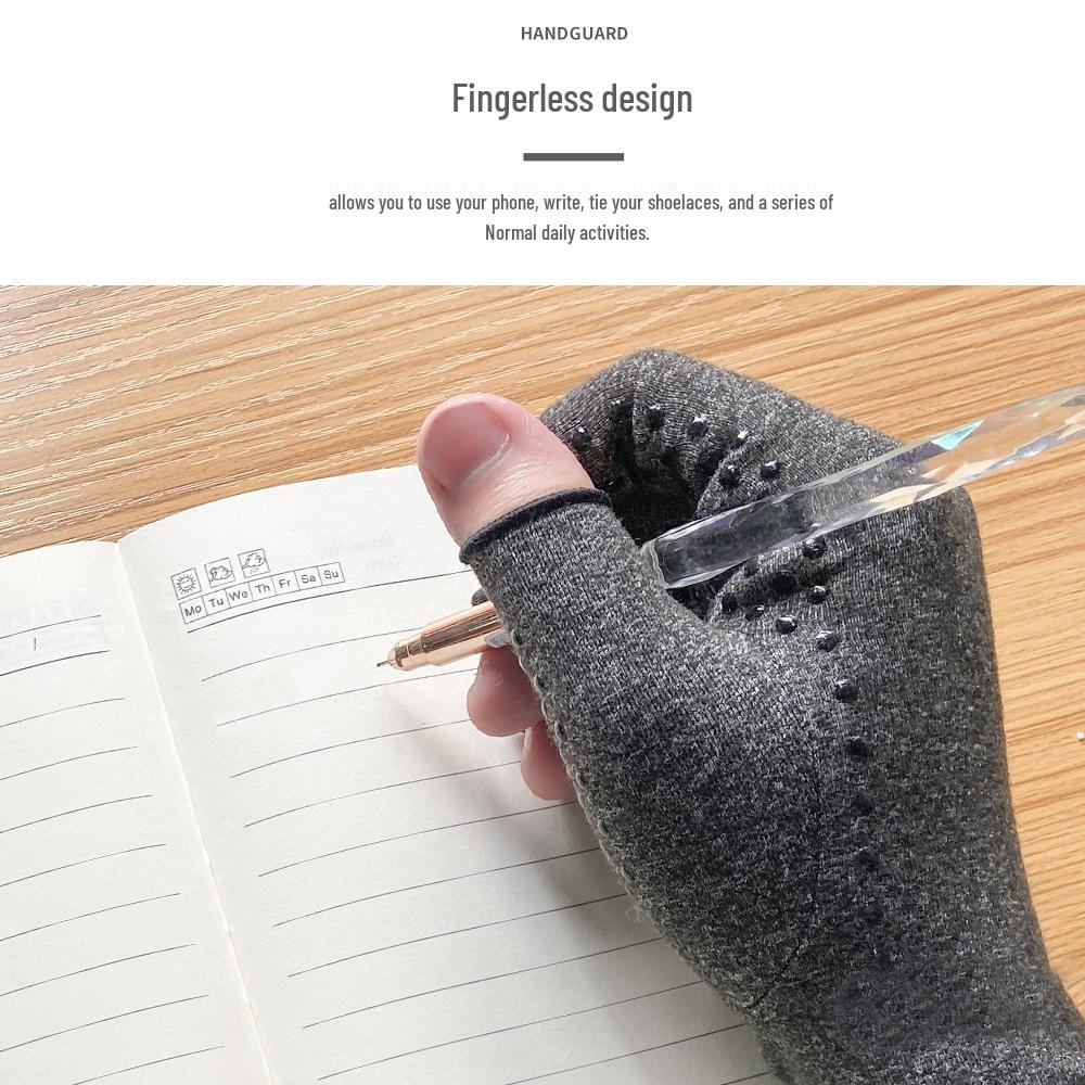 Silicone Dot Half-Finger Gloves for Cycling & Joint Care