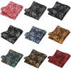 Men's Paisley Polyester Pocket Square for Business or Casual Suits