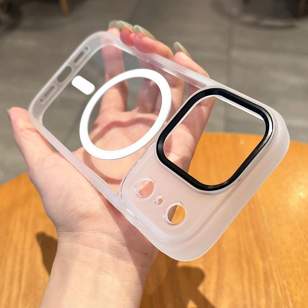 Luxury Transparent Shockproof Phone Case For iPhone 17 Pro Max 17Pro 17 For Magsafe Magnetic Wireless Charge Protective Cover