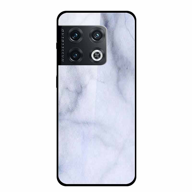 For OnePlus 10 Pro Case Marble Tempered Glass Back Cover Hard Case For OnePlus 10 Pro Shockproof Fundas NE2210 Protective Coque