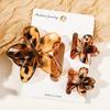 3pcs Vacation Egg Flower Hair Claw 2 Size Women Girls Ponytail Hairpins Bath Beach Hair Crab Clip Headwear Accessories