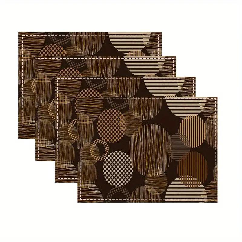 Classic Collection Linen Placemat for Dining Table - Heat Insulation Pad for Living Room and Restaurant Decor
