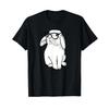 Rabbit Hipster Nerd Cute Funny Kids Boys Girls T Shirt Vintage Graphic Unisex Homme Comfortable Streetwear Casual