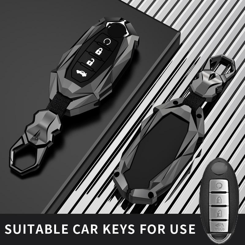 Fit For Nissan Car Key Case Cover Ring Chain Shell Versa Maxima Altima Rogue Armada Sentra Murano For Infiniti Fx35 Qx60