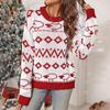 Women's Christmas Sweater 2026: Autumn/Winter Knitwear, Long Sleeve, Round Neck Top.