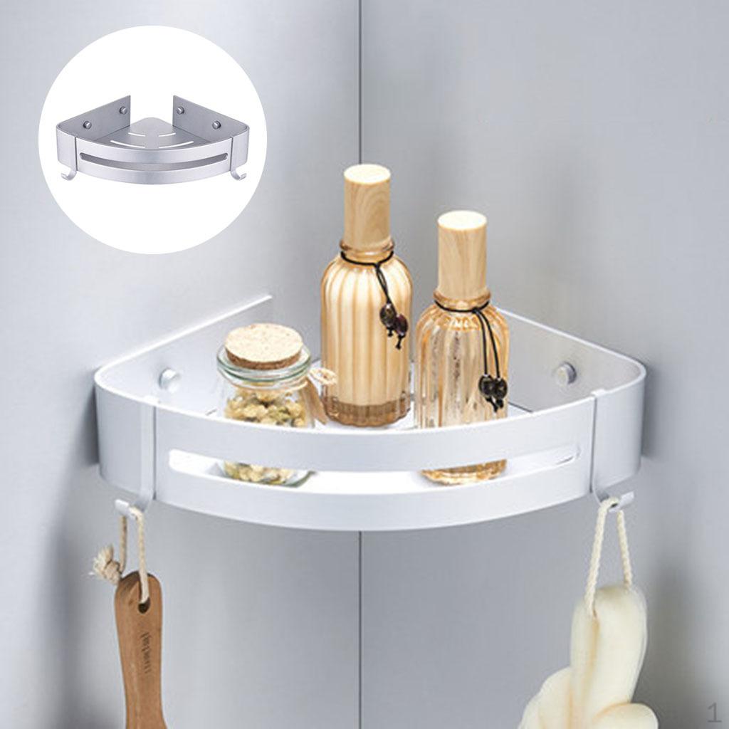 Полка для ванной комнаты Настенная угловая полка для душа Triangle Silver