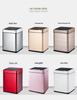 Chinese Retro Solid Wood Smart Trash Can with Lid for Office, Home, Living Room, Bedroom
