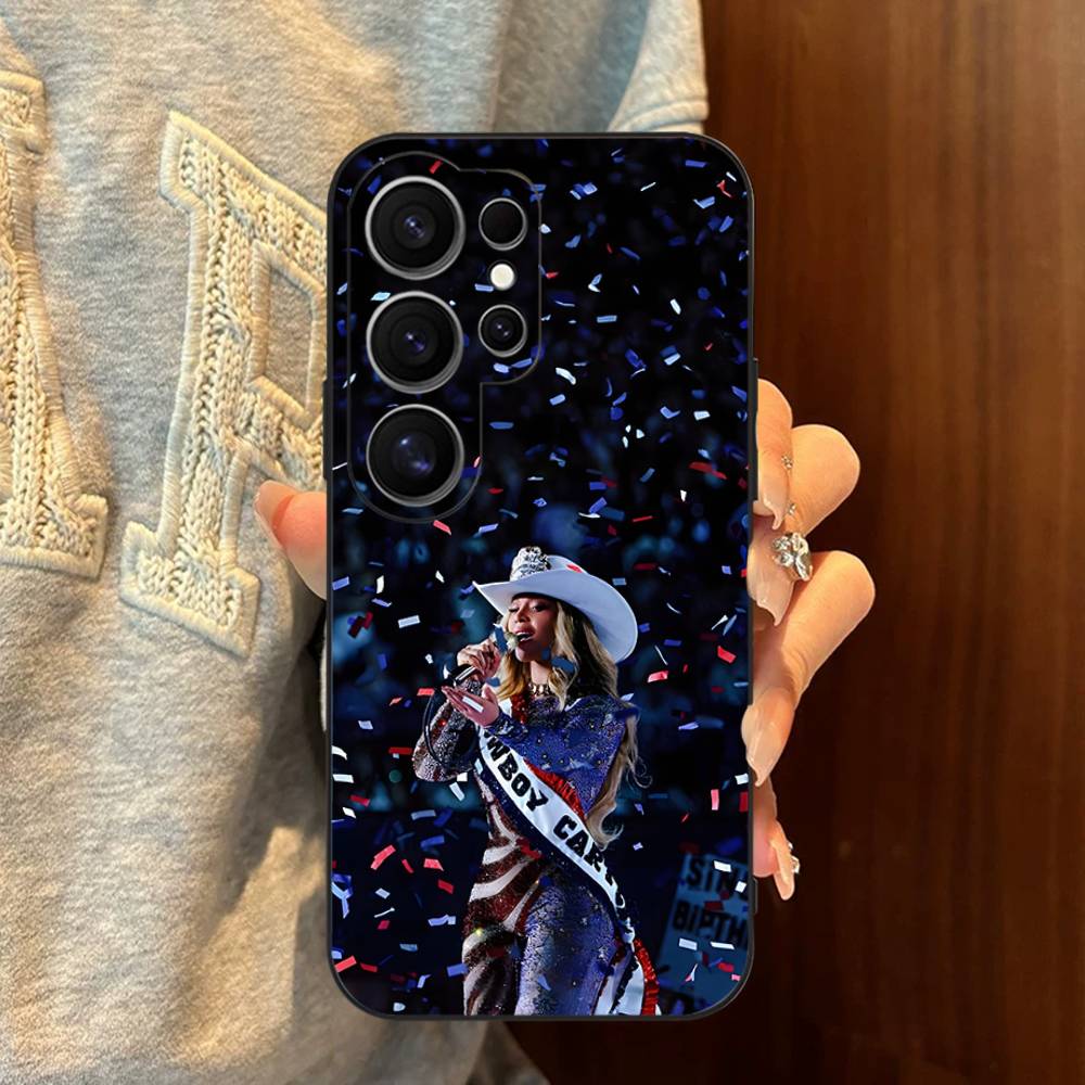 B-Beyonce Hete Zangeres Telefoonhoesje Voor Samsung S 24 Fe 25 Ultra Plus 20 Lite 21 30 22 23 24 22 Ultra 5G Fundas