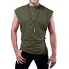 Summer Loose Solid Color Sleeveless Vest Youth Men's T-shirts