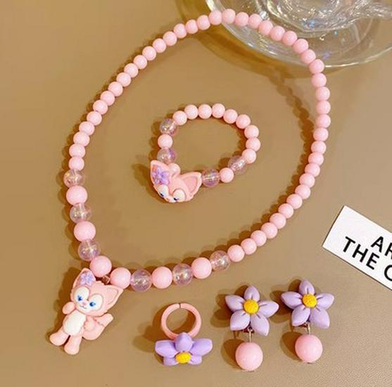 Frozen Princess Kids' Necklace & Bracelet Gift Set for Christmas or Birthday