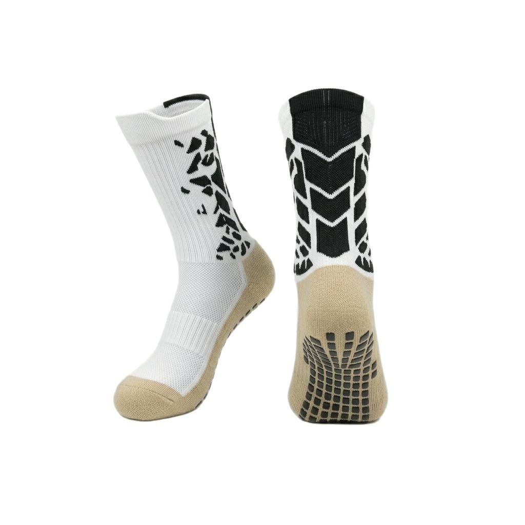 Anti-Slip Breathable Mid-Calf Football Socks with Towel Bottom