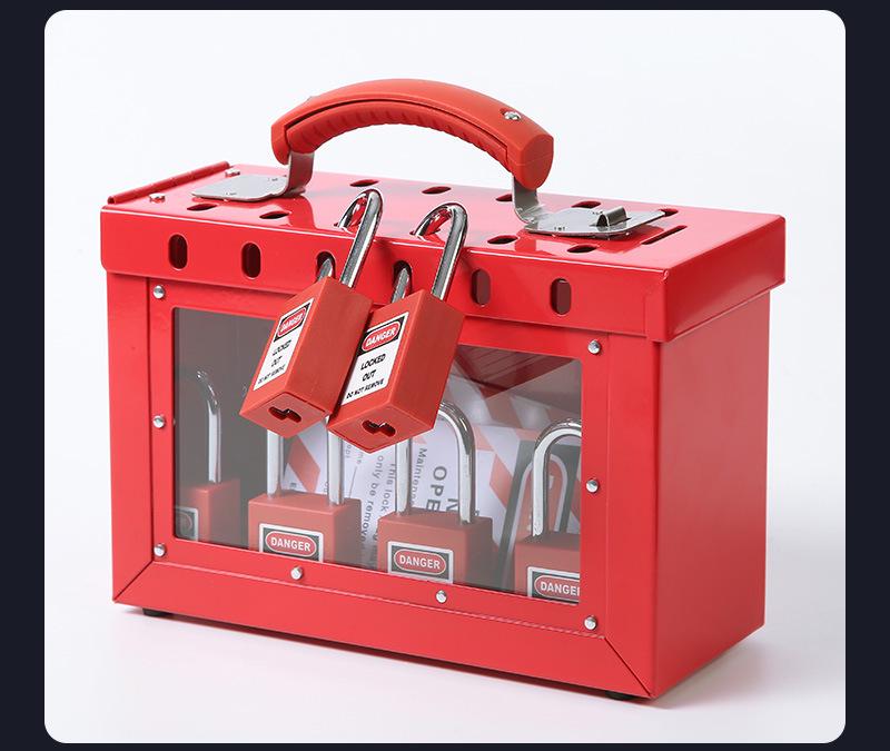 12-Compartment Portable Safety Lock Box Key Storage Device