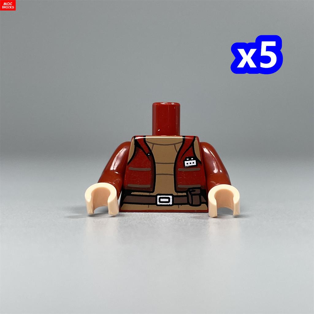 MOC Bricks 4cm Figure Printed Body Part Suit Torso Women Man Baseball Uniform Building Blocks Assembles Children's Toys Gifts