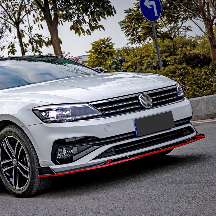 Volkswagen Polo Front Lip Splitter, Body Kit Corner Protectors, Anti-Scratch Front Spoiler for 19 Models