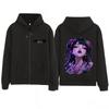 Anime The Apothecary Diaries Print Zipper Hoodie Men Women Aesthetic Trend Sweatshirts Casual Hip-hop Vintage Zip Up Jacket Coat