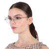 Garrett Leight Pershing Demo Cat Eye Ladies Eyeglasses 3033 AME TI 54