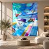 Decorative Tapestry,Fall Guys Printed Wall Art, Lightweight Wall Hanging For Bedroom Background