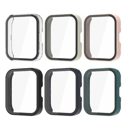 Anti-Scratch Smartwatch Housing 9H Tempered Glass Film Hard PC Cover for Bip 5 Screen Bumpers Shell Protector Shockproof
