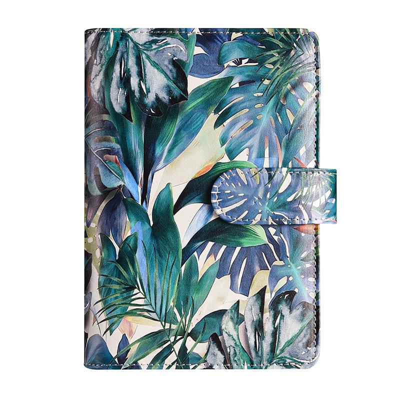A6 Leaf Macaron Diary: Creative PU Binder for Event Planning and Business
