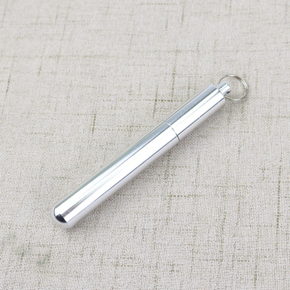 Waterproof Toothpick Container Aluminum Cotton Swab Organizer Bottle Pill Bottle  Travel