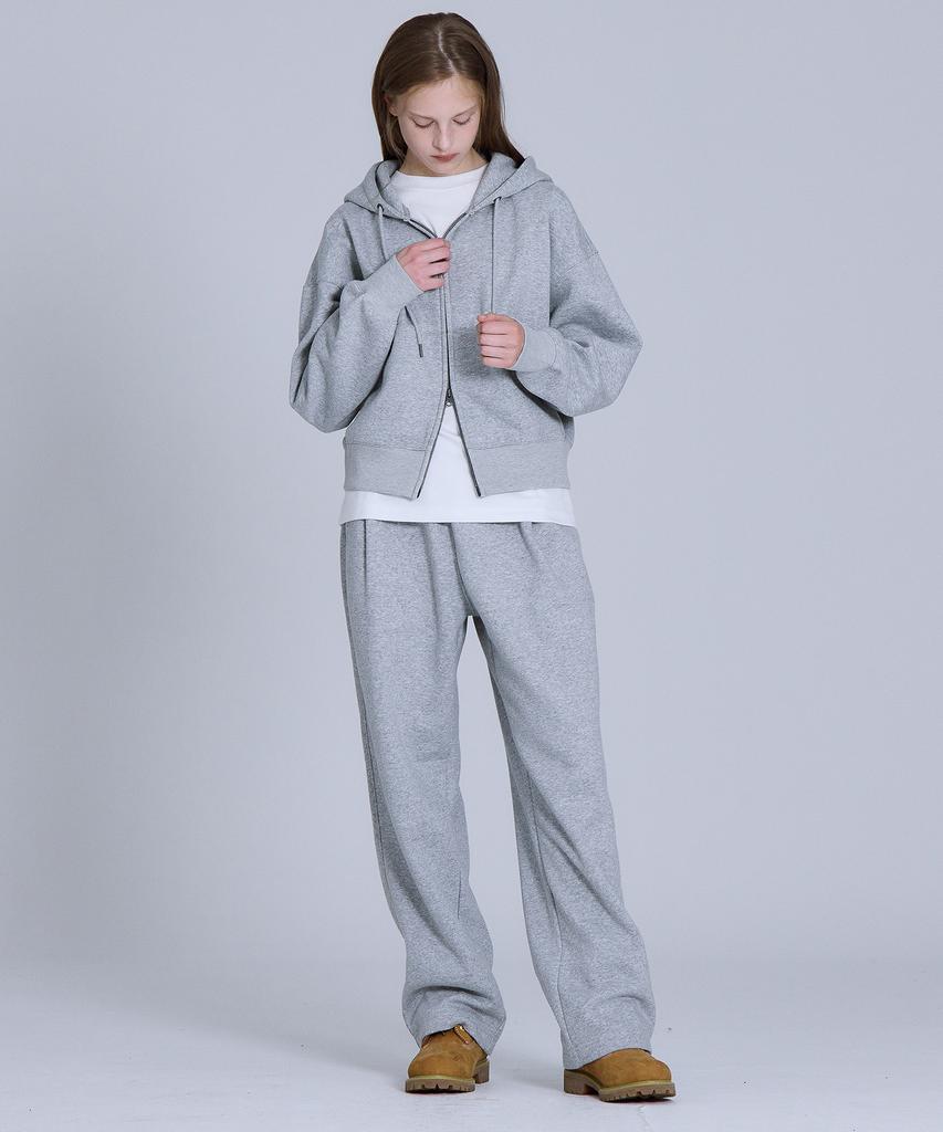 BASIC HOUSE Uni Brushed Terry Single-Pleat Wide Pants (2 Colors) Lapt7103