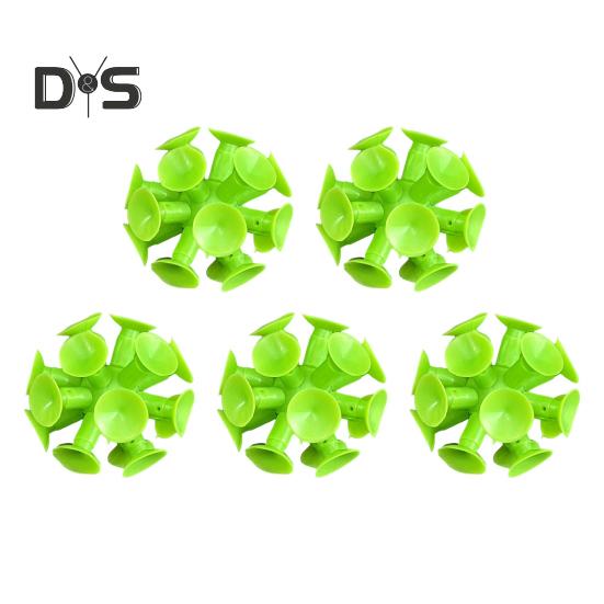 5Pcs Suction Cup Ball Toy Interactive Toss And Stick Balls with Mini Suction Cups Kids Throwing Ball Game for Indoor And Outdoor Play