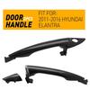 2pcs Handle For 11-16 Hyundai Elantra Front Driver Passenger Side Exterior Door